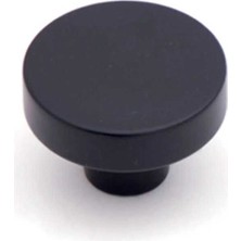 Elovias System Düğme Mobilya Kulbu Siyah Renk 26mm Kulp (SY1910 0026 AL6)