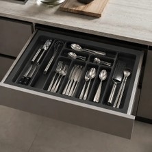 Elovias Starax 90 Cm Gri Plastik Kaşıklık 13 Gözlü 84x49 Cm (S-2290-GP)
