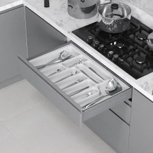 Elovias Starax 80 Cm Beyaz Plastik Kaşıklık 10 Gözlü 74x49 Cm (S-2289-WP)