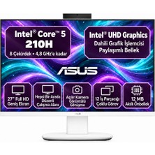 Asus Aıo V470VA V470VAK C516512W0D S2 Intel Core 5 210H 16GB 1tb  27'' Beyaz All In One Bilgisayar