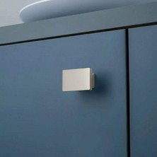 Elovias System Düğme Mobilya Kulbu Nikel Saten/Inox Renk 16mm Kulp (SY4335 0016 NB)