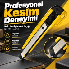 Noki Kilitli Kesici Maket Bıçağı Ergonomik Kaymaz Gövde