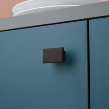 Elovias System Düğme Mobilya Kulbu Siyah Renk 16MM Kulp (SY4335 0016 Al6)