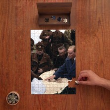 Punto Dizayn Atatürk Askerlerle Haritayı Incelerken Tasarımı 240 Parça Ahşap Puzzle Ahşap Kutuda PD00399
