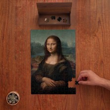 Punto Dizayn Mona Lisa - Leonardo Da Vinci Tasarımı 240 Parça Ahşap Puzzle Ahşap Kutuda PD01122
