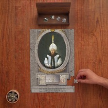 Punto Dizayn Sultan Iıı. Mustafa - Osmanlı Padişahları Tasarımı 240 Parça Ahşap Puzzle Ahşap Kutuda PD00294