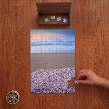 Punto Dizayn Sahil Kenarında Deniz Kabukları  Tasarımı 240 Parça Ahşap Puzzle Ahşap Kutuda PD00774