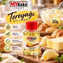 My Bake Mybake Tereyağı Gıda Aroması 50 G – Yoğun Tereyağı Aromalı, Pasta, Kek, Kurabiye, Krema ve Hamur Işlerinde Kullanıma Uygun