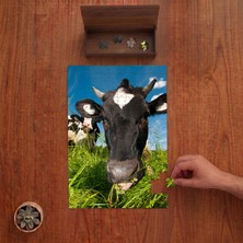 Punto Dizayn Otlayan Inekler  Tasarımı 240 Parça Ahşap Puzzle Ahşap Kutuda PD01414