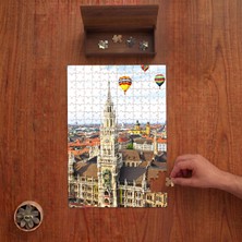 Punto Dizayn Münih Şehir Merkezi Tasarımı 240 Parça Ahşap Puzzle Ahşap Kutuda PD00074