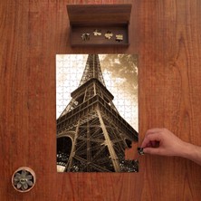 Punto Dizayn Akşamüstü Paris Eyfel Kulesi Tasarımı 240 Parça Ahşap Puzzle Ahşap Kutuda PD00219