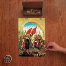 Punto Dizayn Fatih'in Istanbul'u Fethi Tasarımı 240 Parça Ahşap Puzzle Ahşap Kutuda PD00443
