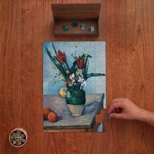 Punto Dizayn Paul Cezanne Vazoda Laleler Tasarımı 240 Parça Ahşap Puzzle Ahşap Kutuda PD01059