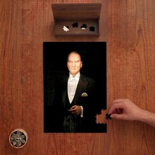 Punto Dizayn Ulu Önder Mustafa Kemal Atatürk Tasarımı 240 Parça Ahşap Puzzle Ahşap Kutuda PD00359