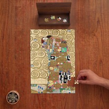 Punto Dizayn Gustav Klimt - Aşıklar  Tasarımı 240 Parça Ahşap Puzzle Ahşap Kutuda PD01127