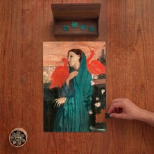 Punto Dizayn Edgar Degas Ibis Kuşları ile Genç Kadın Tasarımı 240 Parça Ahşap Puzzle Ahşap Kutuda PD01082