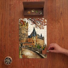 Punto Dizayn Alcazar Kalesi - Ortaçağ Ispanya  Tasarımı 240 Parça Ahşap Puzzle Ahşap Kutuda PD00143