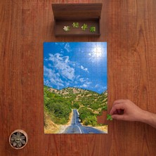 Punto Dizayn Uzun Yol - Doğa - Manzara Tasarımı 240 Parça Ahşap Puzzle Ahşap Kutuda PD00235