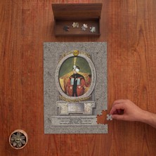 Punto Dizayn Sultan Iv. Mustafa - Osmanlı Padişahları  Tasarımı 240 Parça Ahşap Puzzle Ahşap Kutuda PD00330
