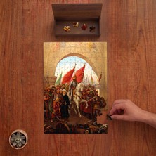 Punto Dizayn Anatolian Istanbul'un Fethi - Fatih Sultan Mehmed Tasarımı 240 Parça Ahşap Puzzle Ahşap Kutuda PD00303