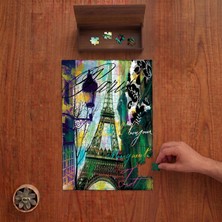 Punto Dizayn To Paris With Love I - Eyfel Kulesi Paris Tasarımı 240 Parça Ahşap Puzzle Ahşap Kutuda PD00450