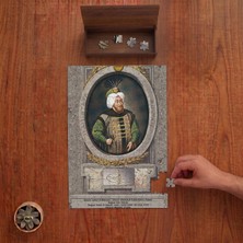 Punto Dizayn Sultan Iı. Mustafa - Osmanlı Padişahları Tasarımı 240 Parça Ahşap Puzzle Ahşap Kutuda PD00264