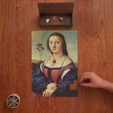 Punto Dizayn Maddalena Doni Portresi Raphael Tasarımı 240 Parça Ahşap Puzzle Ahşap Kutuda PD01450