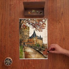 Punto Dizayn Alcazar Kalesi 2 - Ortaçağ Ispanya Tasarımı 240 Parça Ahşap Puzzle Ahşap Kutuda PD01460
