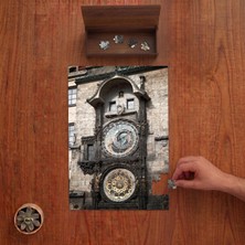 Punto Dizayn Astronomik Saat Kulesi - Prag Tasarımı 240 Parça Ahşap Puzzle Ahşap Kutuda PD00584