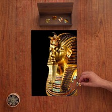 Punto Dizayn Tutankhamunun Maskesi Tasarımı 240 Parça Ahşap Puzzle Ahşap Kutuda PD01271