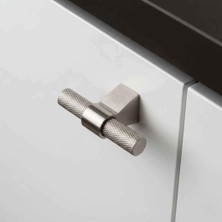 Elovias System Düğme Mobilya Kulbu Nikel Saten 8mm Kulp (SY8774 0008 Nb-Nb)