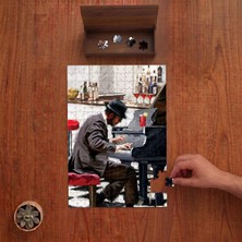 Punto Dizayn Piyano Çalan Adam Tasarımı 240 Parça Ahşap Puzzle Ahşap Kutuda PD00467