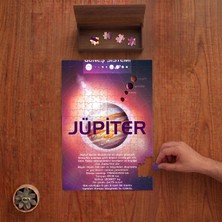 Punto Dizayn Jüpiter - Güneş Sistemi  Tasarımı 240 Parça Ahşap Puzzle Ahşap Kutuda PD00059