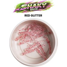 Pandora Balıkçılık Pandora Shaky Sızdırmaz Kutu Lrf Silikon Red Glitter (15 Pcs)