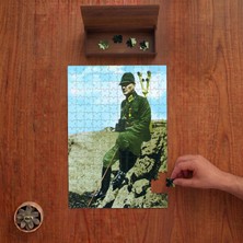 Punto Dizayn Kocatepe'de Büyük Taarruz Öncesi Atatürk Tasarımı 240 Parça Ahşap Puzzle Ahşap Kutuda PD00367