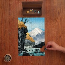 Punto Dizayn Ashitaka Dağı - Hiroaki Takahashi  Tasarımı 240 Parça Ahşap Puzzle Ahşap Kutuda PD01103