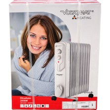 Voltomat Heating 2000W Yağlı Radyatör Elektrikli Isıtıcı Ayarlanabilir Termostatlı
