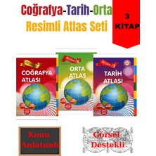 Yurt Kitap Yayın Atlas Seti 3 Kitap Tarih Atlası/coğrafya Atlası/orta Atlas