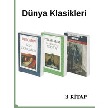 Yurt Kitap Yayın Dünya Klasikleri 3 Kitap Oblomov/itiraflarım/dorian Grey'in Portresi