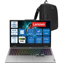 Lenovo Loq 15IRX10  Intel Core™ I7-13650HX 128GB Ddr5 1tb SSD 8GB/RTX5060 100W 15.6" Fhd IPS 300NITS 100% Srgb, 144Hz, G-Sync WINDOWS11HOME Gaming Bilgisayar W83JE01L2TRH51+ZETTAÇANTA