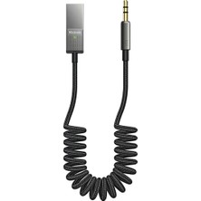 Mcdodo CA-8700 Gri Bluetooth Araç Kiti Aux Dönüştürücü USB Bağlantı Tipi ile HD Ses Performansı