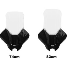 Universal GP Kompozit Yamaha NMAX 125 / 155 2025-2026 Uyumlu Elcikli Tur Camı Şeffaf - 82 cm