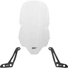 Universal GP Kompozit Kymco Downtown GT 350 2024 Uyumlu Ön Tur Camı Şeffaf - 64 cm