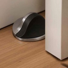 Elovias System Kapı Stoperi Krom-Siyah Plastik Yapışkanlı/vidalı (DS1000 0045 Cr-P6)