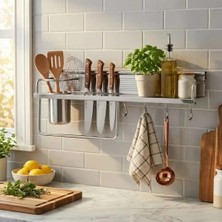Elovias Sese Set Üstü Krom Kaşıklık Bıçaklık 600mm (240-02-25-18)