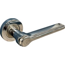 Elovias Sese Doğa Modeli Rozetli Wc Kapı Kolu Krom Inox (200-205R-02-18/53)