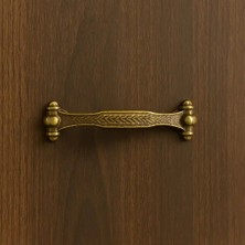 Elovias Antik Bronze Motifli Uzun Kulp Oksit (09-8099)