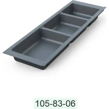 Elovias Mesan Traybond 3 Bölme Antrasit Kaşıklık 157mm (105-83-06-309)