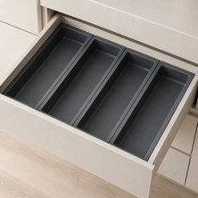 Elovias Mesan Traybond Tek Bölme Antrasit Kaşıklık 157mm (105-83-04-309)