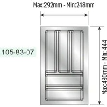 Elovias Mesan Traybond Antrasit Kaşıklık 292MM (105-83-07-309)